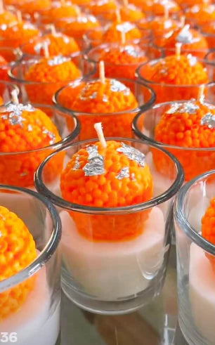 Laddu Shot Glass Candle